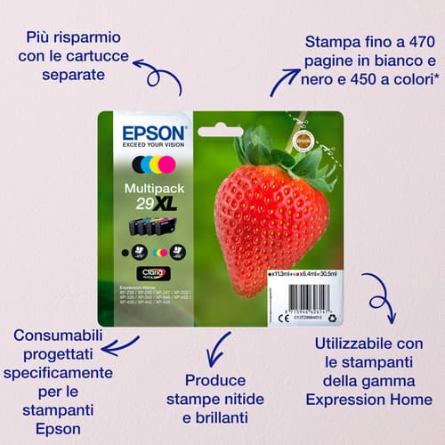 Epson Strawberry Multipack 4-colours 29 Claria Home Ink