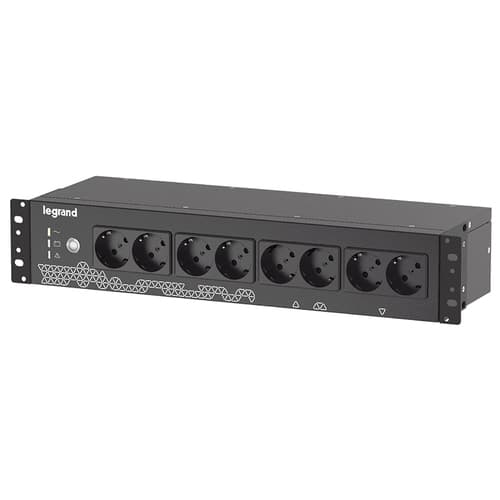 Legrand Keor ASI PDU 800VA FR/GR/IT INPUT 8 GR/IT OUTPUT BLACK gruppo di continuità (UPS) Standby (Offline) 0,8 kVA 480 W 8 presa(e) AC