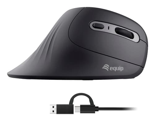 Equip 245119 mouse Universale Mano destra USB Type-A + USB Type-C Ottico 7200 DPI