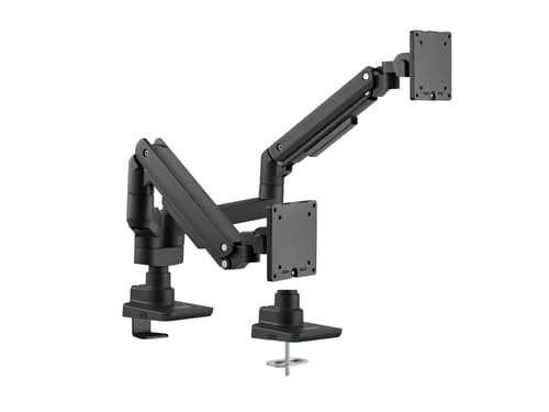 Equip Staffa di montaggio da scrivania per doppio monitor per uso intensivo da 17“-35”, nero