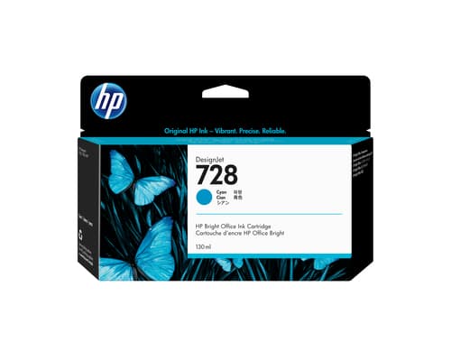 HP Cartuccia inchiostro ciano DesignJet 728, 130 ml